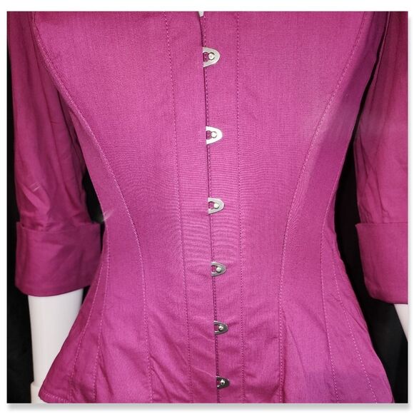 Corset Story Dusty Rose Corset Shirt - Picture 4 of 16